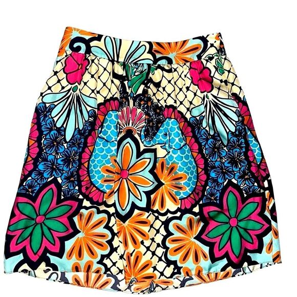Lilly Pulitzer Antego multi-colored flare skirt 4 - Picture 1 of 3